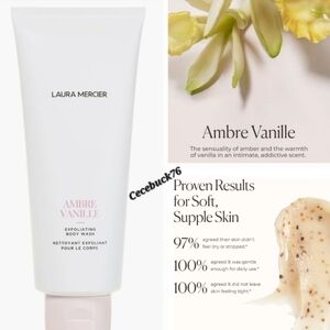 🌺Laura Mercier Ambre Vanille Hydrating Exfoliating  Body Wash Exfoliant